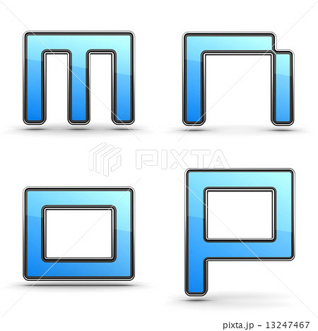 Letters M, N O, P - Set in Touchpad Style. Letters M, N O, P - Set in Touchpad Style. 13247467
