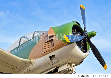 Fighter aircraft in world war 2 on sky background Fighter aircraft in world war 2 on sky background 13247747