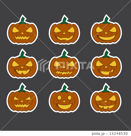 pumpkins for Halloween set 13248530