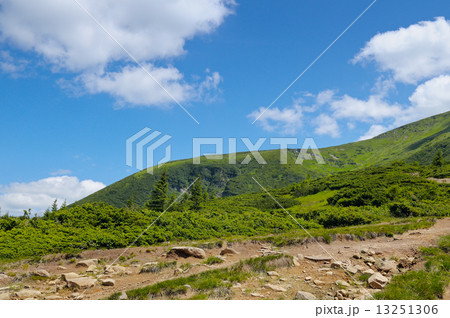 mountain landscape and blue sky mountain landscape and blue sky 13251306
