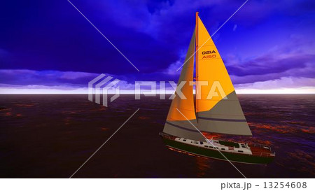 Yachting along  shore 13254608