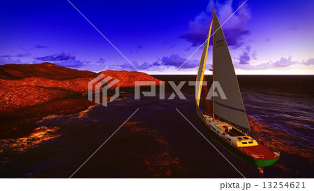 Yachting along  shore 13254621