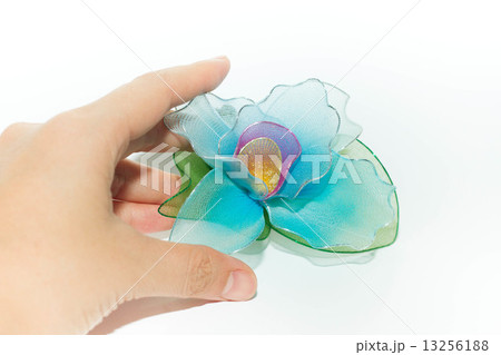 Plastic flower isolated on white background Plastic flower isolated on white background 13256188