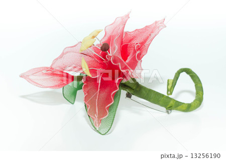 Plastic flower isolated on white background Plastic flower isolated on white background 13256190