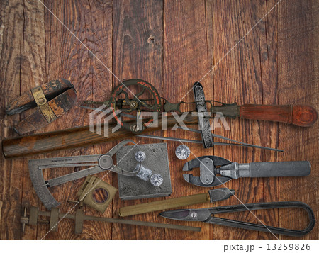 vintage jeweler tools and diamonds 13259826