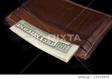 wallet with hundred dollars 13259876