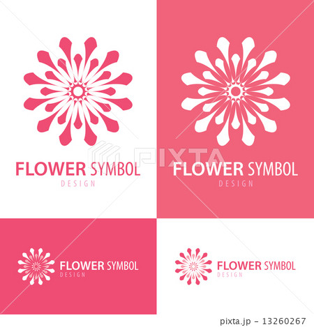 Flower symbol icon Flower symbol icon 13260267