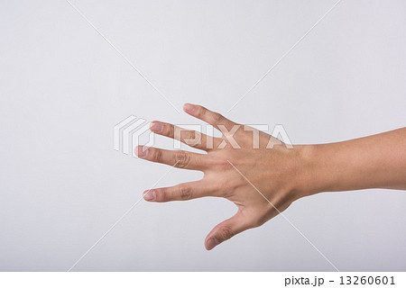 男性の手の写真素材
