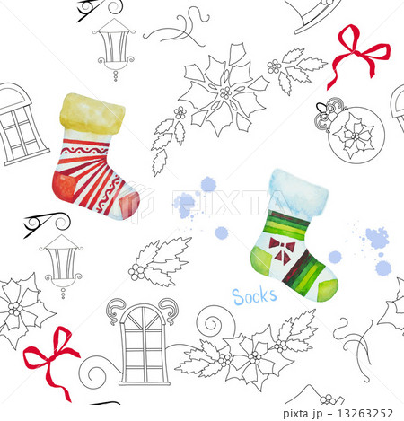 Seamless pattern with Christmas things-02 Seamless pattern with Christmas things-02 13263252
