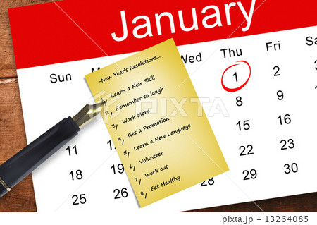 Composite image of new years resolutions Composite image of new years resolutions 13264085