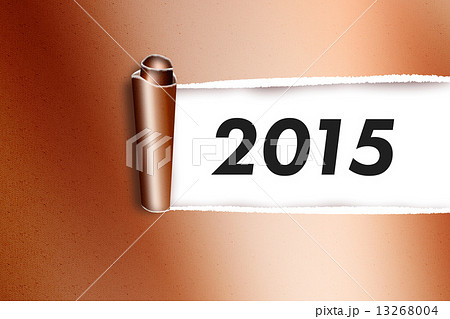 Composite image of rip in gold paper 13268004