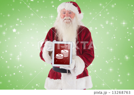Santa presents a tablet pc Santa presents a tablet pc 13268763
