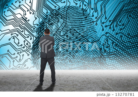 Composite image of thinking businessman Composite image of thinking businessman 13270781