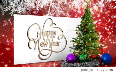 Composite image of happy new year 13273140