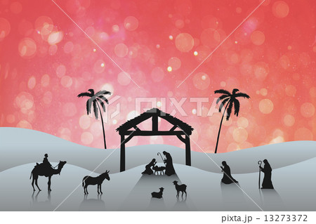 Composite image of nativity scene 13273372