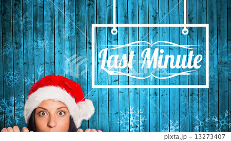 Composite image of woman surprised at the camera 13273407