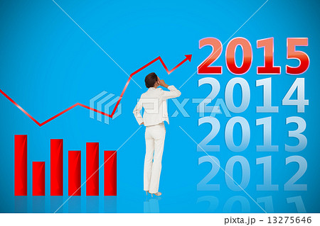 Composite image of thinking businesswoman 13275646