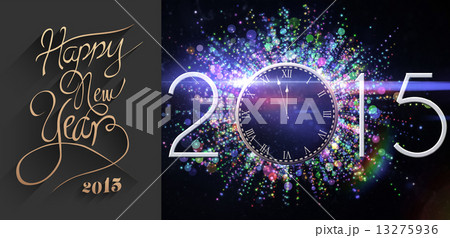 Composite image of classy new year greeting 13275936