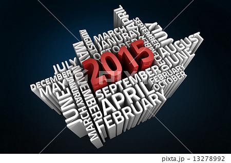 Composite image of 2015 word jumble with months Composite image of 2015 word jumble with months 13278992
