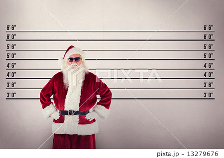 Composite image of santa claus wears black sunglasses Composite image of santa claus wears black sunglasses 13279676