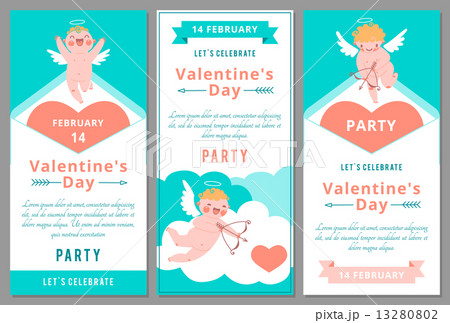 Valentines Day Party. Design templates.  13280802