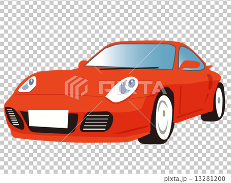 車_スポーツカー赤 13281200