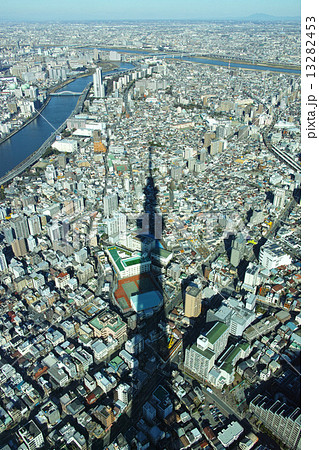 東京スカイツリーからの眺めの写真素材