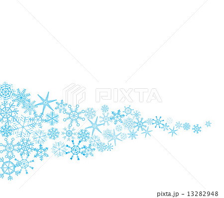 雪の結晶の背景 白のイラスト素材 13282948 Pixta