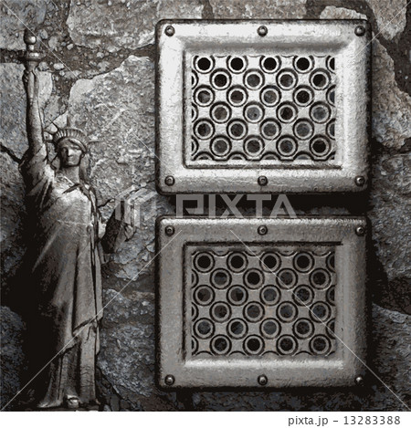 metal and stone background 13283388