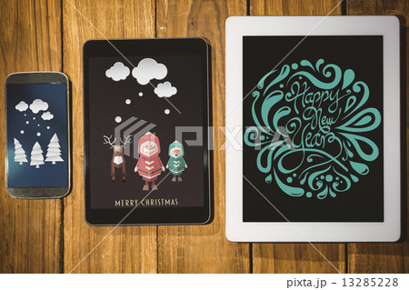 Composite image of elegant happy new year 13285228