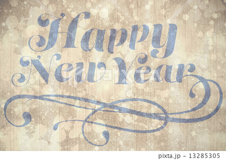 Composite image of elegant happy new yearのイラスト素材 [13285305] - PIXTA