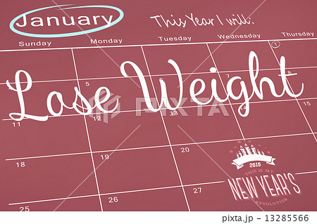 Composite image of new years resolutions 13285566