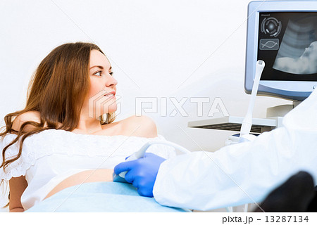 pregnant woman on reception at the doctor pregnant woman on reception at the doctor 13287134
