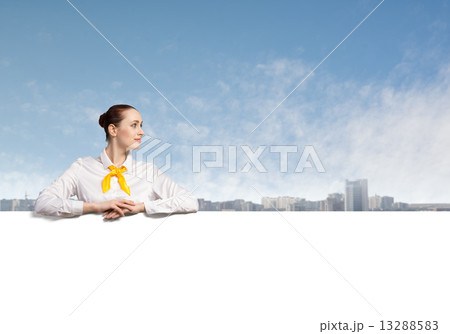 Woman presenting something Woman presenting something 13288583