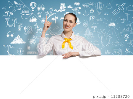 Businesswoman presenting something 13288720