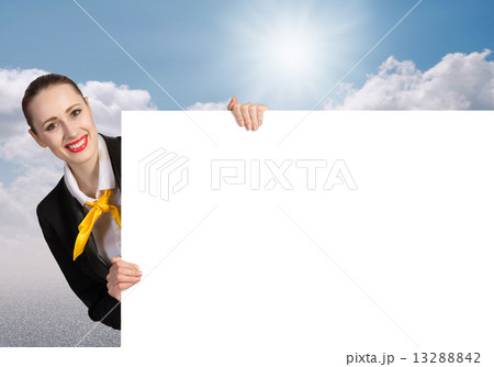 Woman presenting something Woman presenting something 13288842