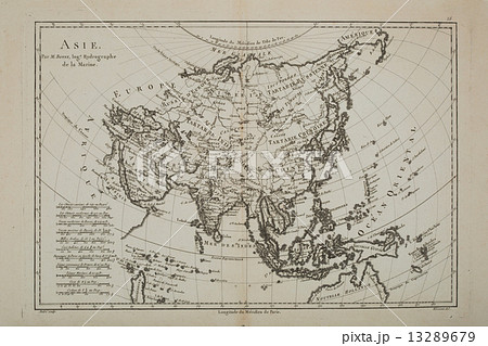 古地図　アジア図 13289679