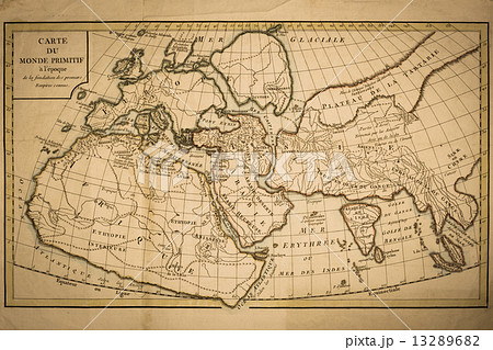 古い世界地図の写真素材 [13289682] - PIXTA