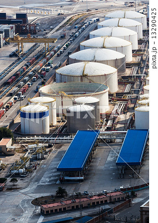 oil reservoir in seaport 13290425