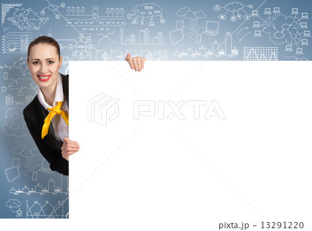 Businesswoman presenting something Businesswoman presenting something 13291220
