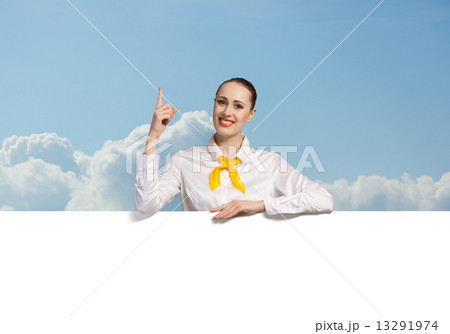 Woman presenting something Woman presenting something 13291974