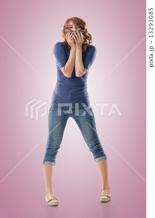 Excited Asian young girl Excited Asian young girl 13293085
