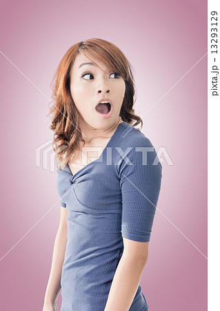 Surprised Asian woman Surprised Asian woman 13293129