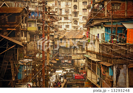 Electricity Lines on the Streets of an Asian City 13293248