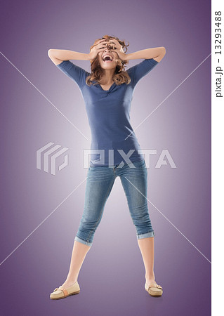 Excited Asian young girl Excited Asian young girl 13293488