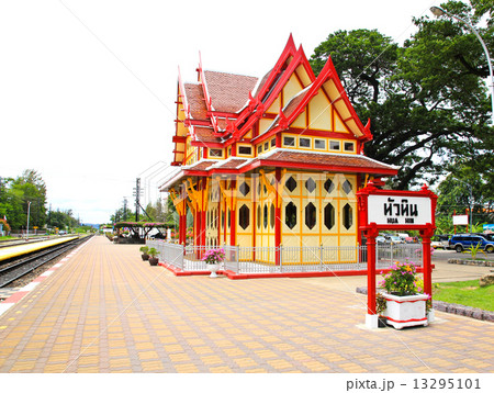 Royal pavilion at hua hin railway station, Prachuap Khiri Khan, Royal pavilion at hua hin railway station, Prachuap Khiri Khan, 13295101
