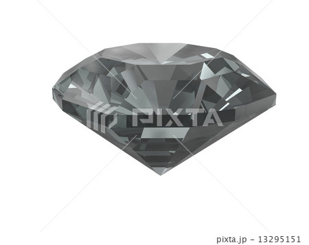 Black diamond isolated on white 13295151