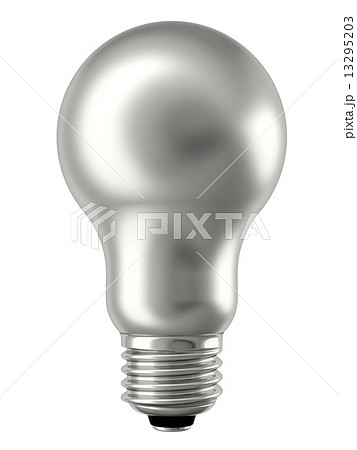 Silver lightbulb isolated on white Silver lightbulb isolated on white 13295203