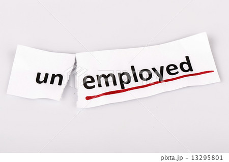 The word unemployed changed to employed on torn paper 13295801