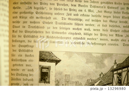 Page from old german book Page from old german book 13296980